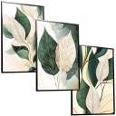 50x40 Набор фотографий в рамке BOX NATURE BOHO GREEN LEAVES