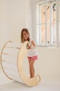 Drevená hojdačka pre dieťa Montessori popolavá Typ rockeri
