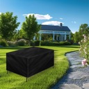 Poťah na záhradný nábytok vodeodolný Na cateringový stôl anti UV 250x210 Farba čierna