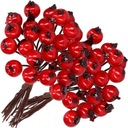 Боярышник, рябина, красные плоды для украшения, набор