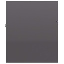 vidaXL Skrinka pod umývadlo, sivá, vysoký lesk, 80x38,5x46 cm, doska Povrch matný