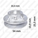 ШКИВ ВАЛА ПРИВОДА КОСИЛКИ, РЕМЕНЬ 10 ММ