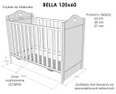 Комплект меблів BELLA 3ел. : Шафа Комод і Ліжечко - Експедиція для малюка