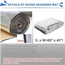 152X100CM FOAM ACOUSTIC MAT COVER SELF-ADHESIVE ABM HEATING 1 