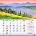 Календарь настенный на 2024 год 33х33 на доске СПИРАЛЬ