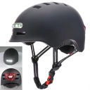 ВЕЛОСИПЕДНЫЙ ШЛЕМ СО СВЕТОДИОДАМИ ЛЕГКИЙ РЕГУЛИРУЕМЫЙ черный 58-61см USB