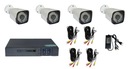 Комплект для домашнего мониторинга с 4 камерами FULL HD 1080p