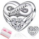 ПОДВЕСКИ СЕРЕБРЯНЫЙ МЕСЯЦ АПРЕЛЬ КУЛОН-БУСЫ