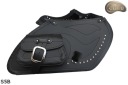 LEATHER BAGS S5B Z NITAMI MOTORCYCLE SIDE COFFEE BOXES CHOPPER HARLEY SAKO  photo 10