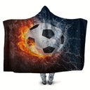 1 шт. футбольное одеяло с капюшоном, толстое одеяло для сна, волшебное одеяло
