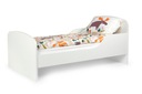 Детская кровать 140х70 см белая, матрас 10 см.