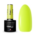 Лак гибридный неоновый желтый Claresa FLUO 1