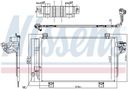 NISSENS 940775 КОНДЕНСАТОР, КОНДИЦИОНЕР