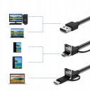 КАМЕРА INSPEKCYJNA ENDOSKOP 2M LED (СВІТЛОДІОД) USB 3W1 DO ТЕЛЕФОНУ ANDROID PC HD IP67  (18063085696) фото min 5