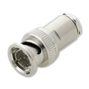 Вилка BNC 75 Ом, витая на металлическом кабеле RG59