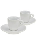 KELA Hrnček na espresso s tanierikom sada 4 ks MATTIA biela KL-12748 Farba biela