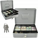 БОЛЬШАЯ МЕТАЛЛИЧЕСКАЯ КАССЕТА XXL КАССЕТА ДЛЯ ДЕНЕГ СЕЙФ ДЛЯ МОНЕТ + 3 КЛЮЧА