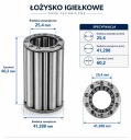 ZLOZENIE IGIELKOWE ПОДШИПНИК IGIELKOWE 64905 GPZ СТАЛЬНЫЕ ДИАМЕТР 41,288 MM  фото 7