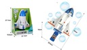 Raketa astronaut výroba mydlových bublín FH102 Kapacita 118 ml