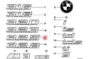 BMW E36 COUVERCLES DE COFFRE COUVERCLES DE COFFRE CHROME 325 EMBLÈME INSIGNE LOGO 1960225 51141960225photo 10