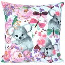Наволочка-куртка 40х60 КОАЛА С ЦВЕТАМИ