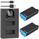 2BatteryWithCharger-Batterie au Lithium Recha