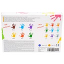 Farby na maľovanie prstami pre deti kreatívna zábava bezpečné 6 x 125ml Farba viacfarebná