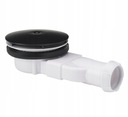 Низкий сифон для душа, диаметр 90 мм, SLIM BLACK MAT