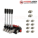 DISTRIBUIDOR HIDRÁULICO 4 SEKCYJNY 10L 4P40 + PRZYLACZA 16/14 HYDROLIDER 