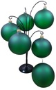 РОЖДЕСТВЕНСКИЕ ШАРЫ СТЕКЛЯННЫЕ, ЗЕЛЕНЫЕ МАТОВЫЕ, 10 см.