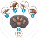 INTERAKTÍV DINOSZAURUSZ TÁVIRÁNYÍTÓS LED ROBOT Sikít Világít Gyermek életkora 3+ év