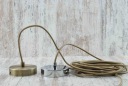 Бежевый плетеный кабель плетеный кабель BOHO лофт ретро паук лампы DIY