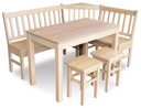 Кухонный угловой стол и табуреты W7 - КОМПЛЕКТ