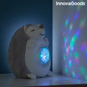 Plyšový ježko vyžarujúci biely šum s upokojujúcim projektorom Značka InnovaGoods