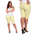 Spodenki dresowe 5XL cytrynowe żólte plus size