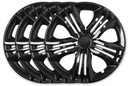 4 универсальных колпака Fun Black, черные, 15 дюймов, для колес автомобиля