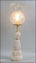 Piękna lampka nocna alabaster klosz Hiszp.- 362