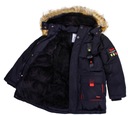 Parka čierna zimná kožušinová bunda 10 140/146 Kód výrobcu YF-1312B