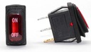 Przełącznik hermetyczny KCD3 230V czerwony
