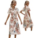 элегантные винтажные женские платья с цветочным принтом, летнее платье миди в стиле бохо