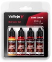 Vallejo 72377 Game Color Набор из 4 красок - красный цвет