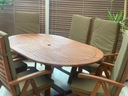 Sada nábytku záhradný stôl stoličky vankúš Oldham EAN (GTIN) 5907534712421