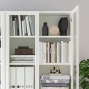 IKEA BILLY OXBERG Vitrína biela 120x30x202 cm Hĺbka nábytku 30 cm