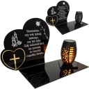 СОЛНЕЧНАЯ СВЕЧА СТАТУЭТКА ДЛЯ КЛАДБИЩА GRAVE КОЛЛЕКЦИЯ 2024 ПЛАМЯ НОВАЯ