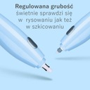 Gumka elektryczna akumulator USB +16wkładów TENWIN