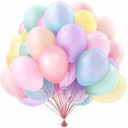 Разноцветные пастельные воздушные шары на день рождения - 50 шт.
