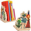 ДЕРЕВЯННАЯ КНИЖНАЯ СТОЙКА РЫЦАРЬ БЛАШКА 2 ЭЛЕМЕНТА.