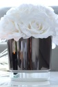 16 DUO двухцветный цветочный горшок черный глянцевый подставка Iceberg Mirror