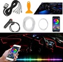 КОМПЛЕКТ СВЕТОДИОДНОГО ОСВЕЩЕНИЯ ДЛЯ АВТОМОБИЛЯ ПОЛОСКА 6M RGB ЦВЕТНАЯ ДЛЯ АВТОМОБИЛЯ
