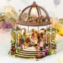 DIY ДЕРЕВ'ЯНИЙ КОТЕДЖ В МІНІАТЮРІ МОДЕЛЬ ТЕПЛИЦІ З СВІТЛОДІОДНИМ ОСВІТЛЕННЯМ І МЕБЛЯМИ